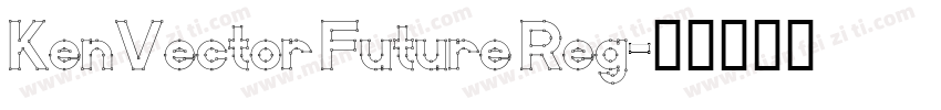 KenVector Future Reg字体转换